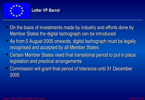 Introduction of the Digital Tachograph - Instituto de Robotica