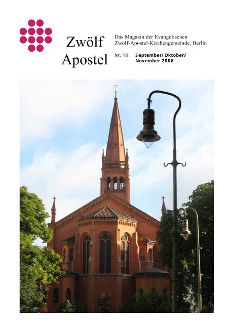 Ãber das Danken - ZwÃ¶lf-Apostel-Kirchengemeinde