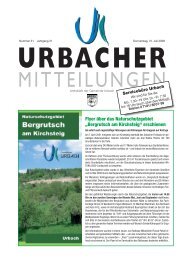 087031 Amtsblatt Urbach - Gemeinde Urbach
