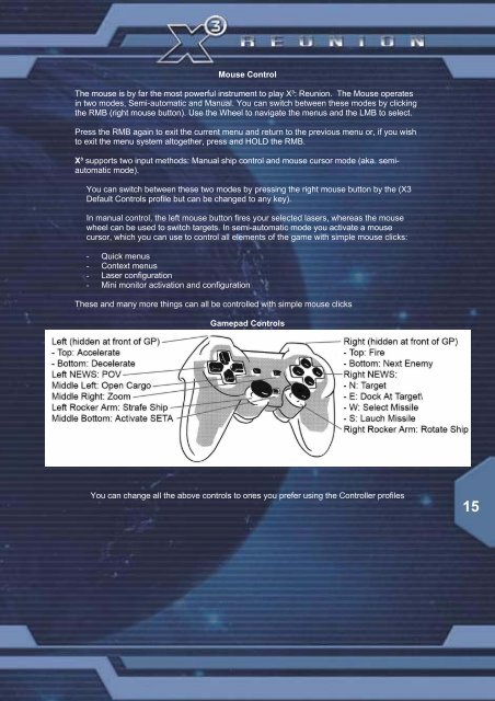 X3:Reunion Manual - Steam