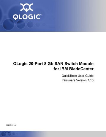 QLogic 20-Port 8 Gb SAN Switch Module - QLogic Corporation