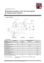 Standard Variations of AC, DC and Impulse Voltage ... - Highvolt