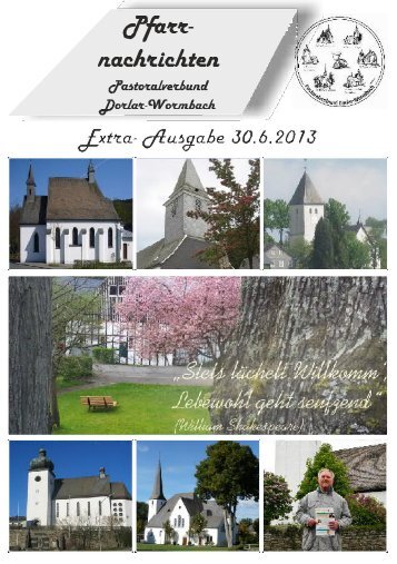 Extra-Ausgabe vom 01.07.2013 - Pastoralverbund Dorlar-Wormbach