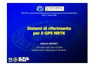 Sistemi di riferimento per il GPS NRTK - Ogs