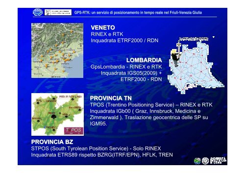 Sistemi di riferimento per il GPS NRTK - Ogs