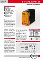 Safety Relay F123 - TESCH GmbH Wuppertal