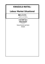 KWAZULU-NATAL: Labour Market Situational Analysis - National ...