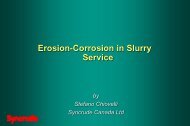 Erosion-Corrosion in Slurry Service - NACE Calgary