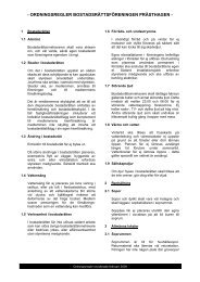Regler - BRF PrÃ¤sthagen