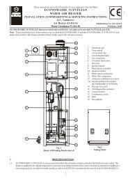 ECONOMAIRE 31/INTEJAN WARM AIR HEATER - Johnson & Starley