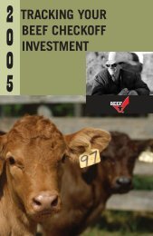 2005 (PDF) - Cattlemen's Beef Promotion and Research Board