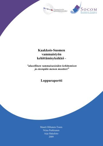 Loppuraportti - Socom
