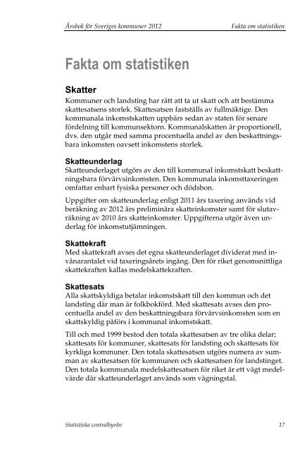 Ãrsbok fÃ¶r Sveriges kommuner (pdf) - Statistiska centralbyrÃ¥n