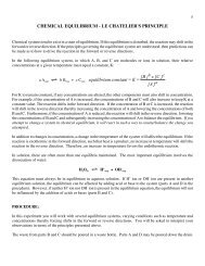 Le Chatelier's Principle