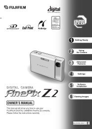 FinePix Z2 Manual - Fujifilm Canada