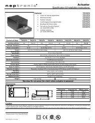 TM / RM280FN Actuators - Neptronic