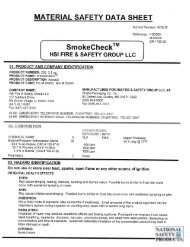 Download MSDS for 25s Smoke Check - National Safety Products