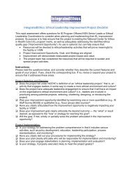 Ethical Leadership Improvement Project Checklist - National Center ...