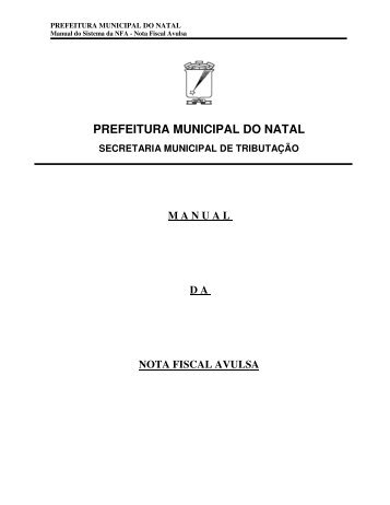 Manual - Prefeitura Municipal do Natal