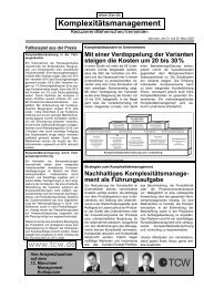 KomplexitÃ¤tsmanagement, Handout zum 12. MMK - MÃ¼nchner ...