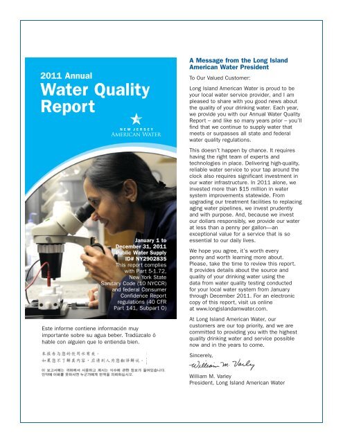 Water Quality Report - American Water