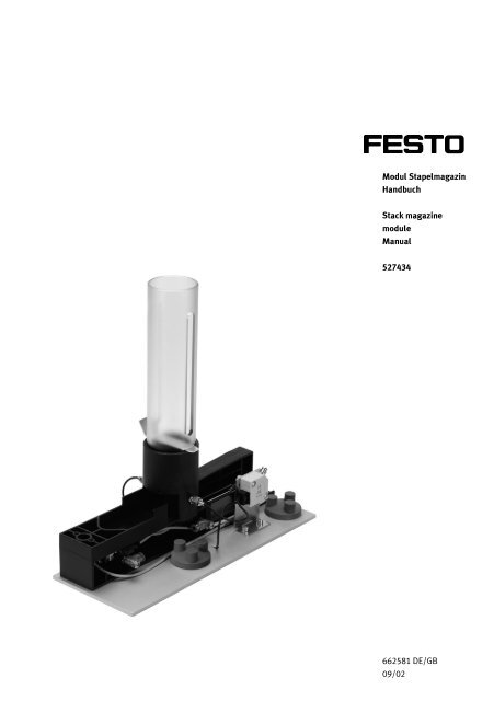 662581 DE/GB 09/02 Modul Stapelmagazin  - Festo Didactic