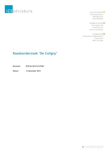 Raadsonderzoek 'De Coligny' - Gemeente Katwijk