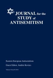 Volume 4 No 2 - Journal for the Study of Antisemitism