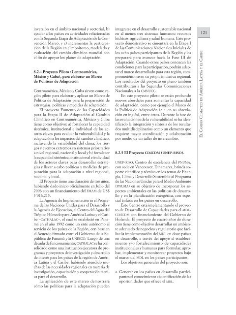 EL CAMBIO CLIMÁTICO EN AMÉRICA LATINA Y EL CARIBE - OEI