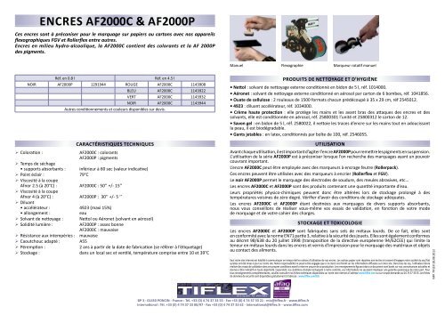 af2000C & af2000P - Tiflex