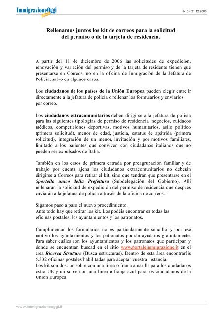 Rellenamos Juntos Los Kit De Correos Para La Solicitud Del Permiso O
