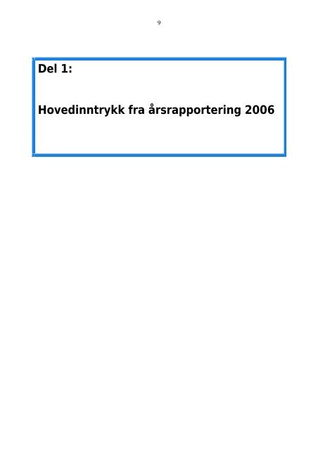Faglig rapport 2006 - Helse Vest