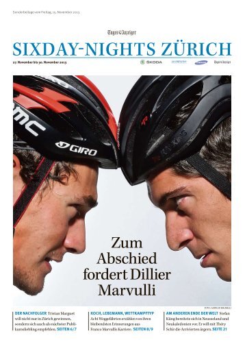 Beilage Tages Anzeiger - 6-Tagerennen Zürich