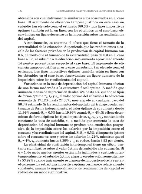 Reforma fiscal y bienestar en la economía de México