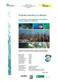 Rapport BioIndication ONEMA 2010 - Ifremer
