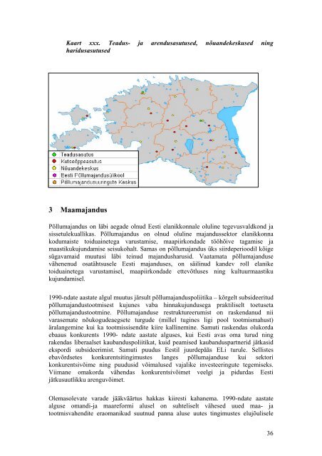 Eesti maaelu arengu strateegia 2007+ olukorra kirjeldus