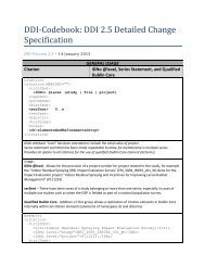 Detailed Changes to DDI Codebook 2.5 - Data Documentation ...