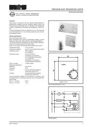 Individual room temperature control - Oventrop