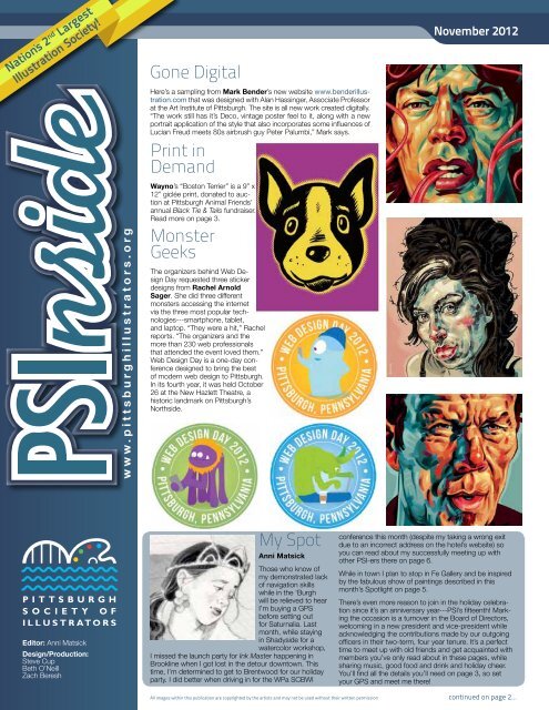 PSI Newsletter - Pittsburgh Society of Illustrators