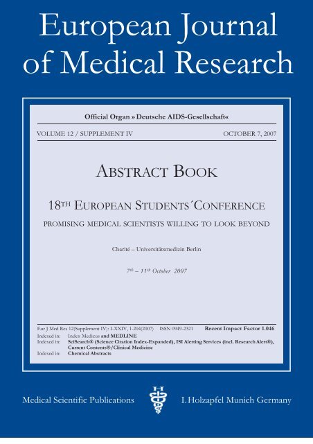 European Journal of Medical Research