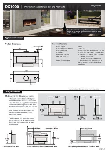 DX1000 Information Sheet for Builders and Architects 800