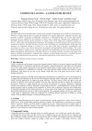 compound casting - a literature review - YMCA University of Science ...