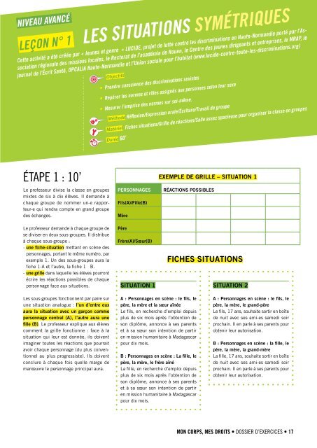 Le cahier d'exercices - amnesty.be