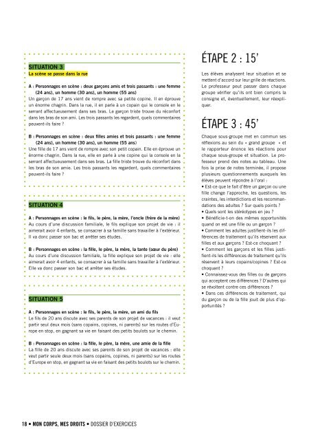 Le cahier d'exercices - amnesty.be