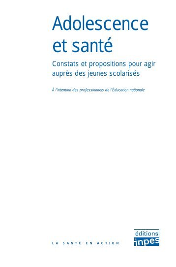 Adolescence et santÃ© - Inpes