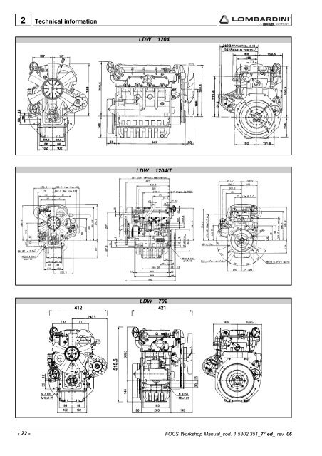 Manuale Officina LGW 523-627 - lombardini service