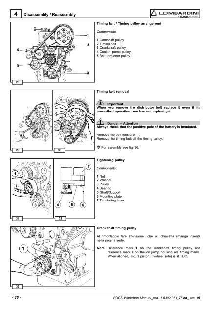 Manuale Officina LGW 523-627 - lombardini service