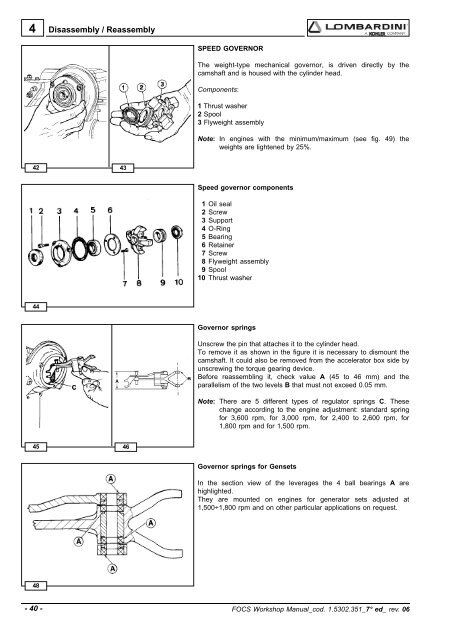 Manuale Officina LGW 523-627 - lombardini service