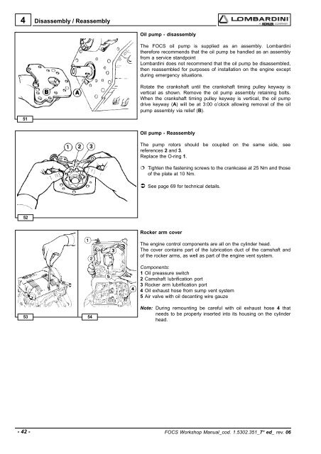 Manuale Officina LGW 523-627 - lombardini service