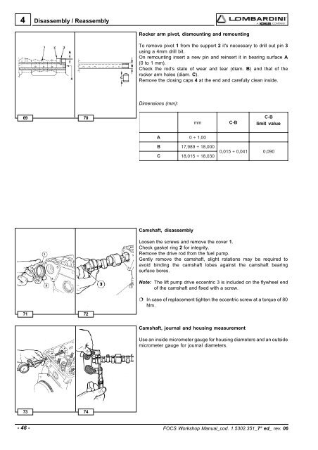 Manuale Officina LGW 523-627 - lombardini service